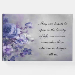 Livro De Visitas Sentimento Floral do Memorial do Guestbook Funeral