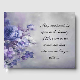Livro De Visitas Sentimento Floral do Memorial do Guestbook Funeral