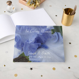 Livro De Visitas Serviço de Memória Floral do Blue Iris