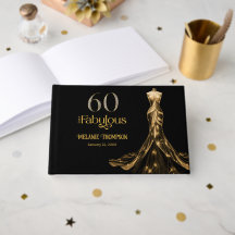 Sessenta e Fabuloso Vestido Dourado Preto Aniversá