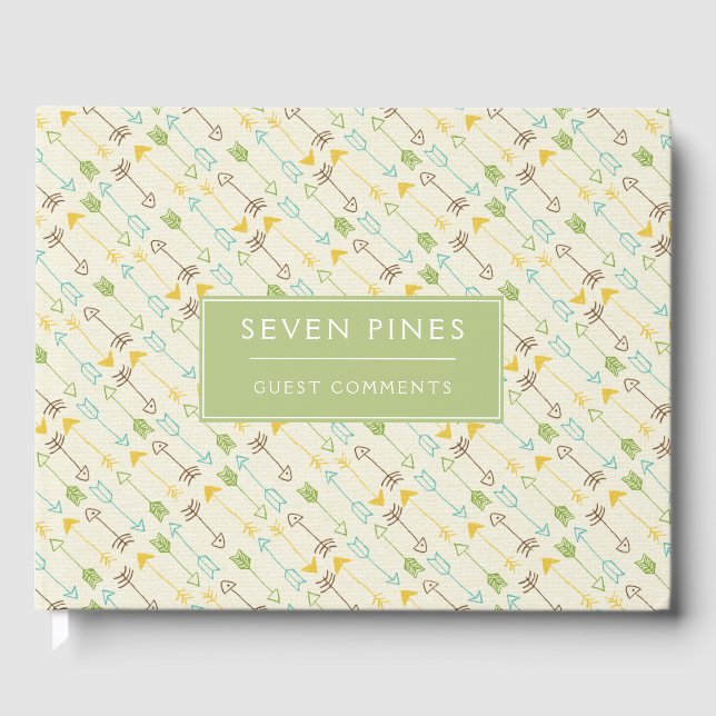 Livro De Visitas Setas Comentários de Aluguer de Férias da Casa Con (Frente)