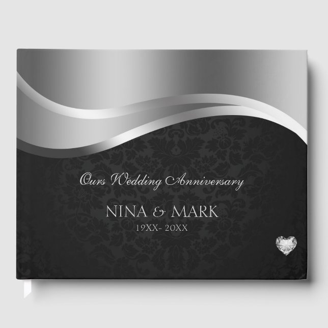 Livro De Visitas Silver Satanás E Black Damask (Frente)