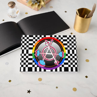 Livro De Visitas Símbolo da Anarquia de Gênero, Emblema no Tabuleir