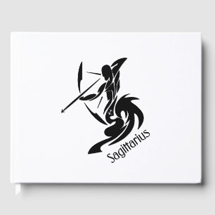 Livro De Visitas Símbolo e Sinal Zodiac Sagitário