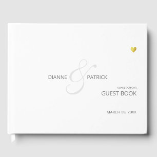Livro De Visitas sinal minimalista do nosso casamento