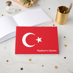 Livro De Visitas Sinalizador Turquia de Nome Personalizado