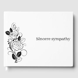 Livro De Visitas Sinceramente Simpatia Flores Negras