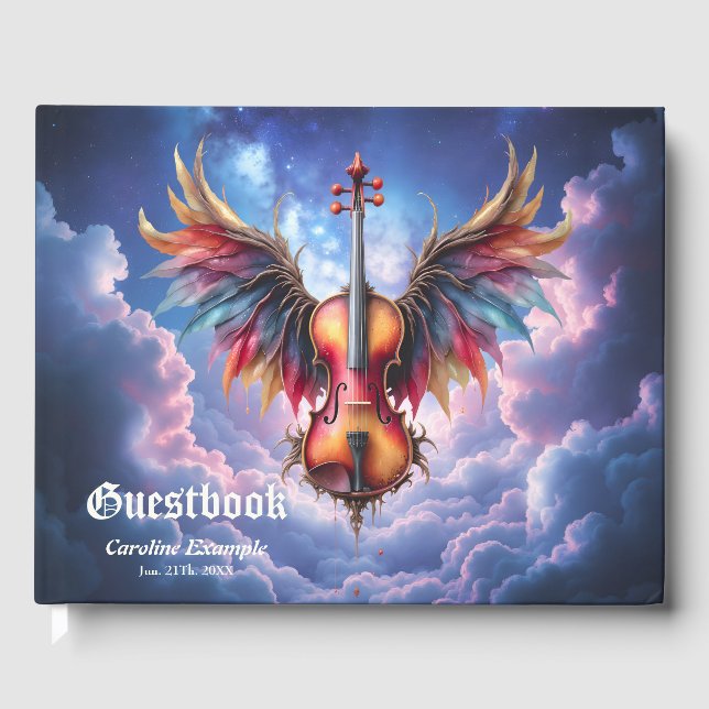 Livro De Visitas Sinfonia dos Céus ao Luar. (Frente)
