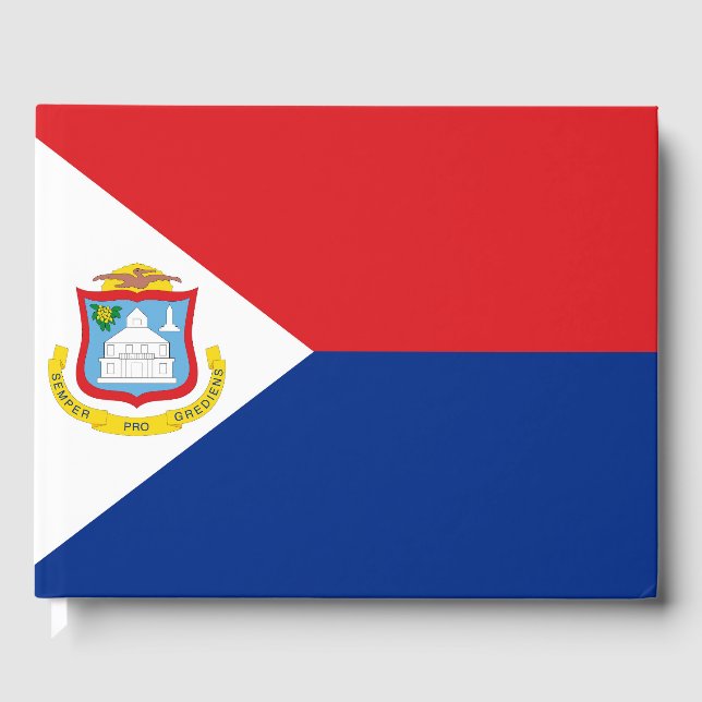 Livro De Visitas Sint Maarten flag (Frente)