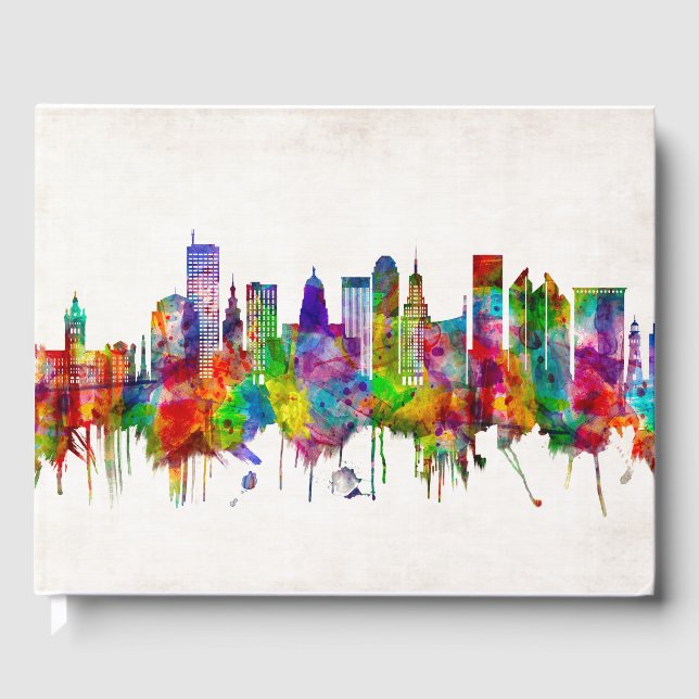 Livro De Visitas Skyline Buffalo Nova York (Frente)