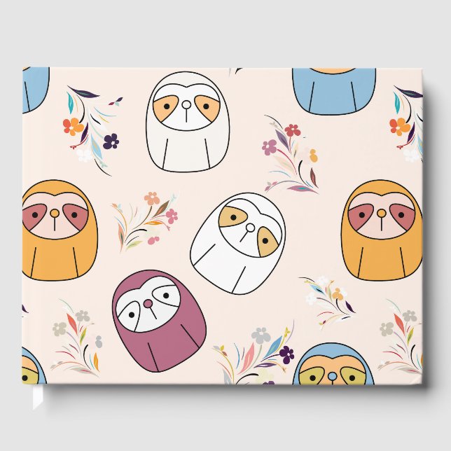 Livro De Visitas Sleepy Sloth (Frente)