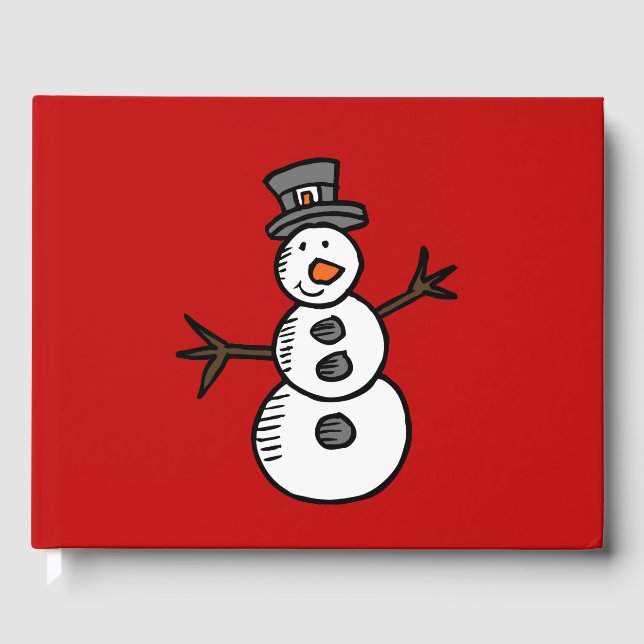 Livro De Visitas Snowman (Frente)