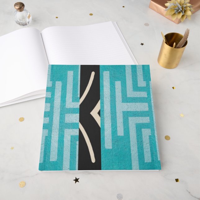 Livro De Visitas Sofisticada Luxo Ilha Africana Caribenha (Frente aberta)