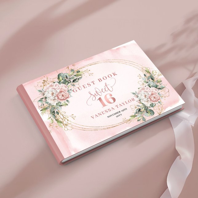 Livro De Visitas Soft Blush Pink Bohemian Floral Sweet Sixteen 16th (Soft Blush Pink Bohemian Floral Sweet Sixteen Guest Book)