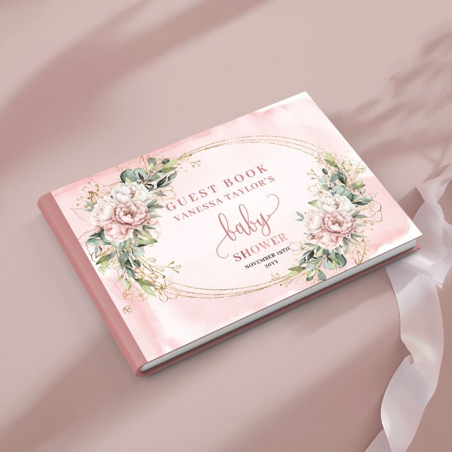 Livro De Visitas Soft Botanical Dusty Pink Guest Book (Soft Botanical Dusty Pink Guest Book)
