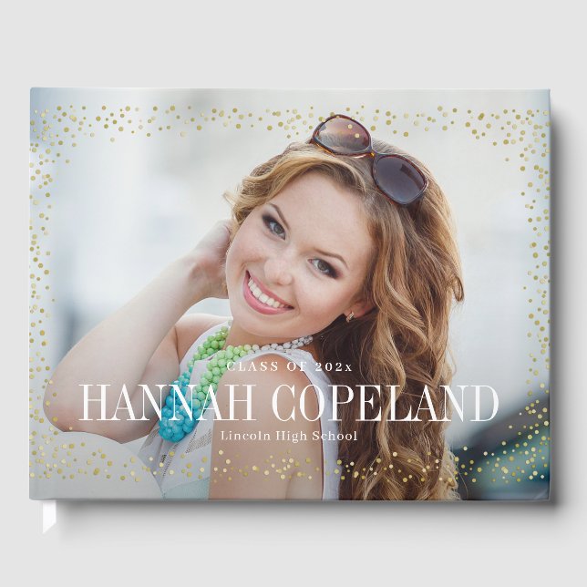 Livro De Visitas Sparkle Delight Festa de formatura Guest Book (Frente)