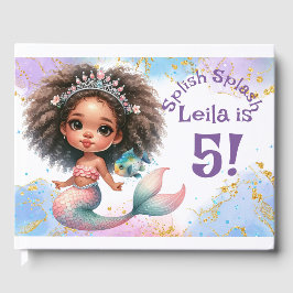 Livro De Visitas Splash Splash Smermaid Party Birthday Guest Book