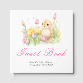 Livro De Visitas Spring Chick Baby Shower Guest Book