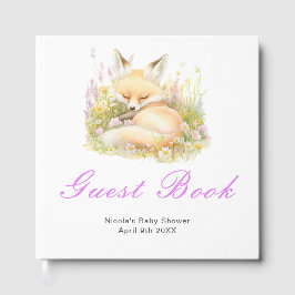 Livro De Visitas Spring Fox Baby Shower Guest Book