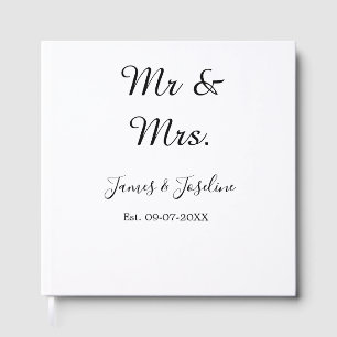 Livro De Visitas Sr. e Sra. adicione o nome est. Casal de casamento