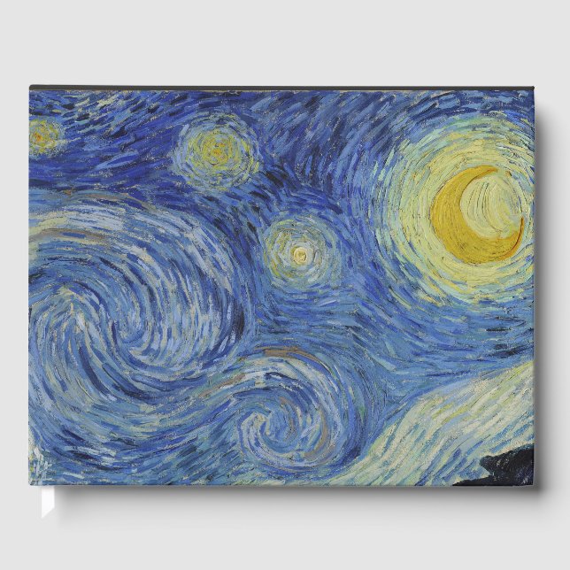 Livro De Visitas "Starry Night" por Van Gogh (Frente)