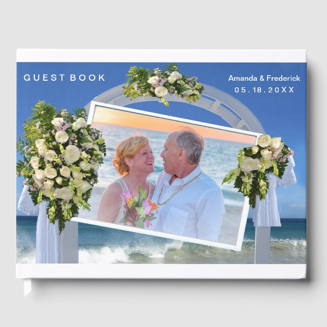 Livro De Visitas Summer Beach Wedding (Frente)