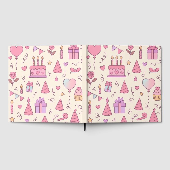Livro De Visitas Sweet Princess Party Celebration Pattern (Completo)