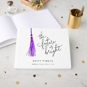 Livro De Visitas Tassel Roxo O Futuro É Graduação Brilhante