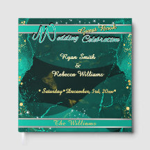 Teal & Gold Marble Design