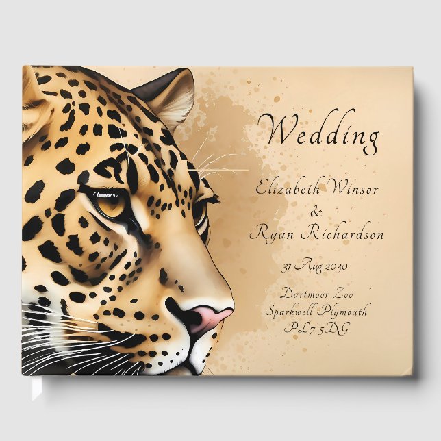 Livro De Visitas Tema de casamento inspirado na natureza (Frente)