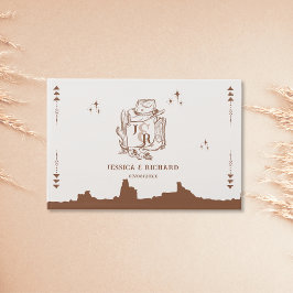 Livro De Visitas Tema de Cowboy de Casamento Oeste Selvagem Desenha
