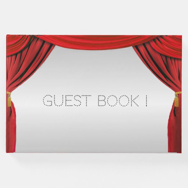 Livro De Visitas Tema do filme em tela prateada (Frente)