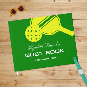 Livro De Visitas Tema do Neon do Chá de panela Pickleball