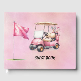 Livro De Visitas Temas Golf Pink