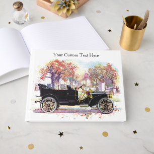 Livro De Visitas texto personalizado do carro vintage