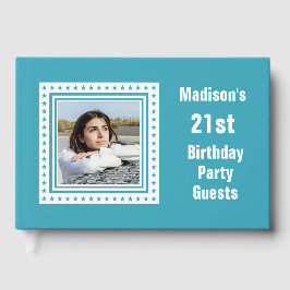 Livro De Visitas Texto Personalizado e Cores Aniversário