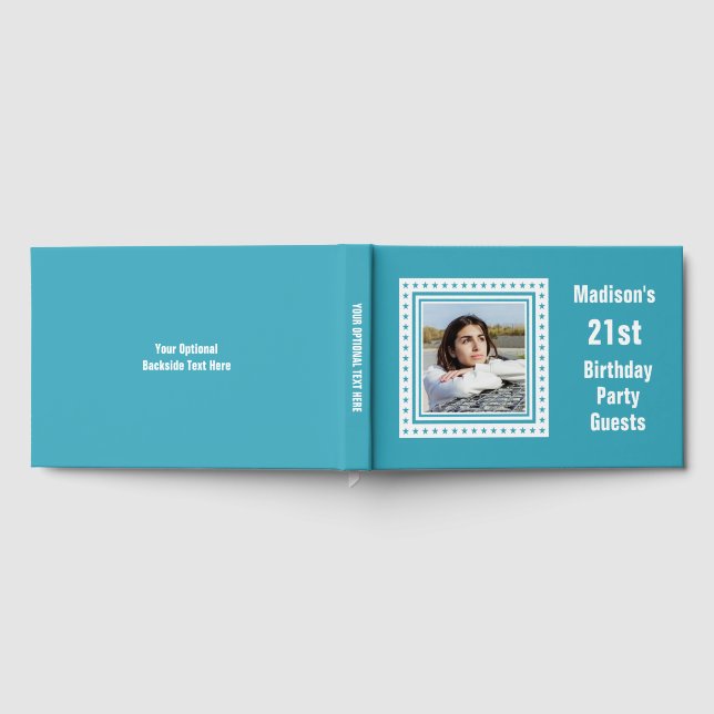 Livro De Visitas Texto Personalizado e Cores Aniversário (Completo)