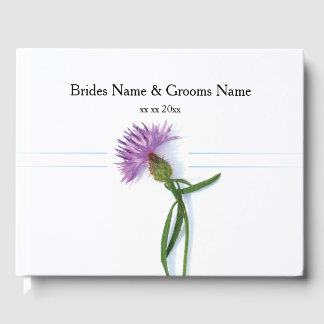 Livro De Visitas Thistle de Casamento Céltico e Escocês Tradicional