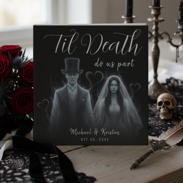 Livro De Visitas Til Death Do Us Part Ghost Gothic Wedding (Til Death Do Us Part Ghost Gothic Wedding Guest Book
)