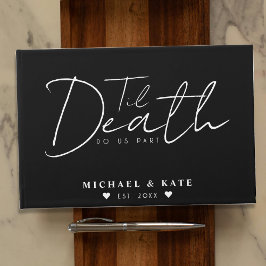 Livro De Visitas Til Death Nos Parte Do Casamento Negro