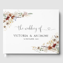 Livro De Visitas Tiny Wildflower Weding Guest Book