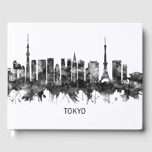 Livro De Visitas Tóquio Japão - Skyline BW