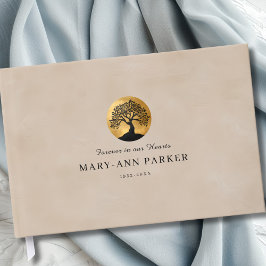 Livro De Visitas Tree of Life!  Memorial Beige Custom