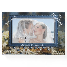 Trendy 3-D Blue Denim Impressão com Costume Jewelr