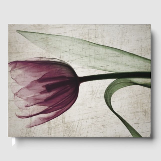 Livro De Visitas Tulipa Vintage de Raios-X (Frente)