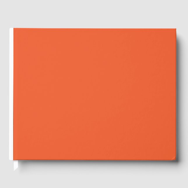 Livro De Visitas um fundo laranja com um (Frente)