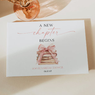 Livro De Visitas Um Novo Capítulo Começa Pink Bow Books Chá de Noiv