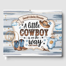 Um Pequeno Cowboy Está a Caminho Chuveiro de Bebê 