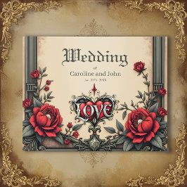 Livro De Visitas Um romance gótico. Um ornamentado, estilo gótico