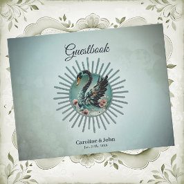 Livro De Visitas Um toque de fantasia e elegância, o cisne do sonho